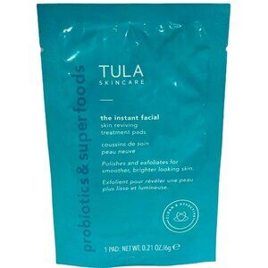 Tula Skincare Instant Facial Treatment Skin Reviving Probiotics Superfoods 1 Pad